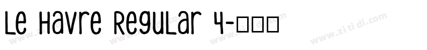 Le Havre Regular 4字体转换